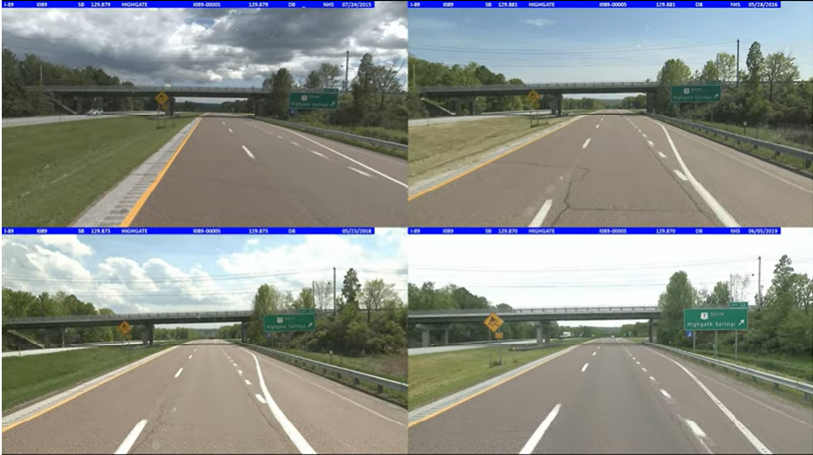 Multi-image corridor comparison